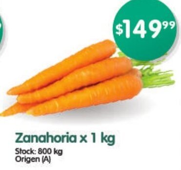 Supermercados Buenos Días Zanahoria x 1 kg oferta