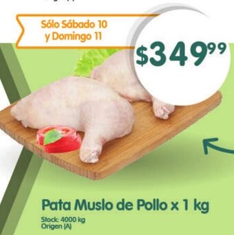 Supermercados Buenos Días Pata Muslo de Pollo x 1 kg oferta
