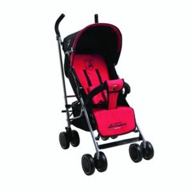 Frávega Cochecito paragüitas lamborghini rojo y negro oferta