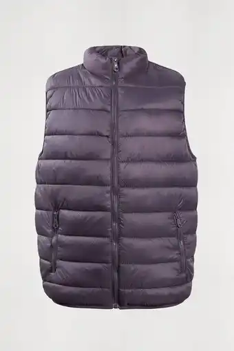Macowens Chaleco de nylon inflado gris oferta