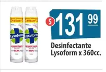 Autoservicio Capo Lysoform Desinfectante x 360cc oferta