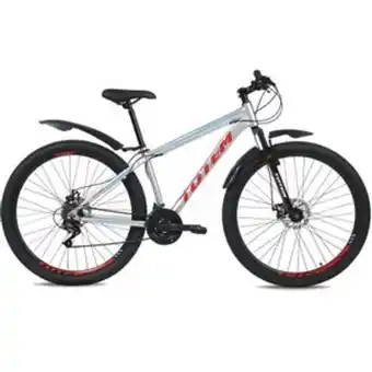 Frávega Bicicleta mtb totem acero 21vel sunrun gris/rojo talle m oferta