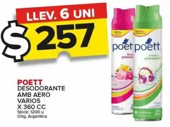 Carrefour Maxi Desodorante poett 360cc oferta