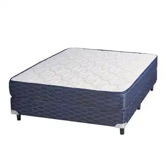Frávega Sommier y colchón de espuma 2 plazas suavestar deluxe 190x140cm oferta