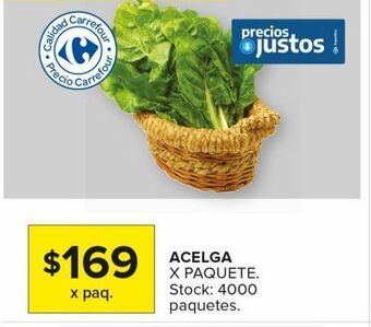 Carrefour Maxi Acelga x paquete oferta