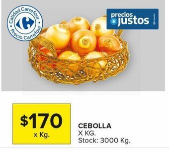 Carrefour Maxi Cebolla x kg oferta
