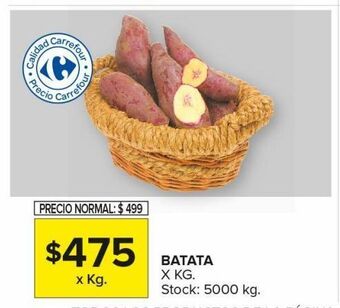 Carrefour Maxi Batata x kg oferta