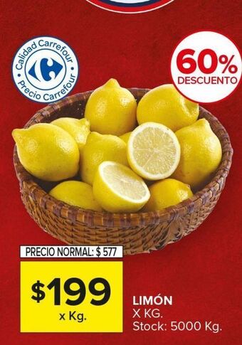 Carrefour Maxi Limón x kg oferta