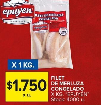 Carrefour Maxi Filet de merluza congelado epuyen x 1kg oferta