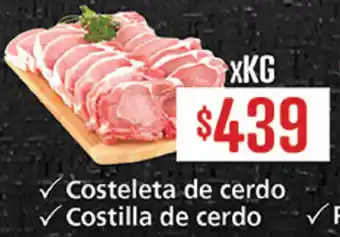 Supermercados Aiello Costeleta de Cerdo x kg oferta