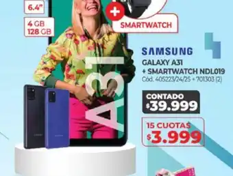 Naldo Lombardi Samsung Galaxy A31 + Smartwatch NDL019 oferta