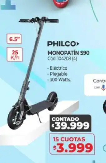 Naldo Lombardi Philco Monopatín S90 oferta