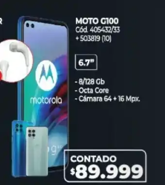 Naldo Lombardi Moto G100 oferta