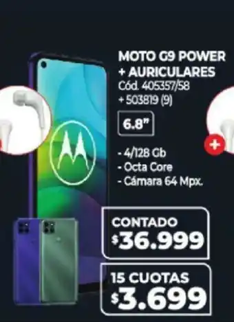 Naldo Lombardi Moto G9 Power + Auriculares oferta
