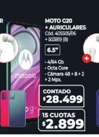 Naldo Lombardi Moto G20 + Auricularies oferta