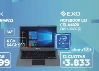 Naldo Lombardi Exo Notebook L33 CELN4020 oferta