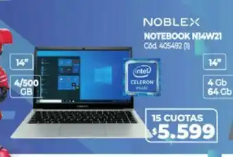 Naldo Lombardi Noblex Notebook N14W21 oferta