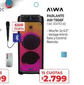 Naldo Lombardi Aiwa Parlante AW-T806F oferta