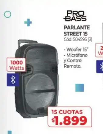 Naldo Lombardi Pro Bass Parlante Street 15 oferta