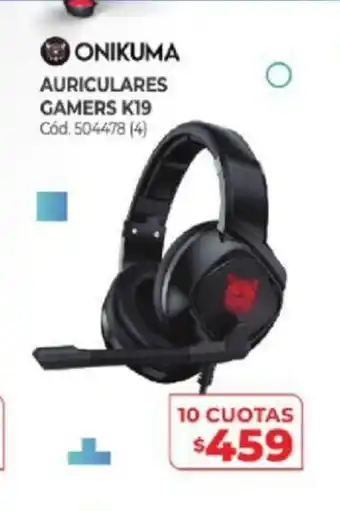Naldo Lombardi Onikuma Auriculares Gamers K19 oferta
