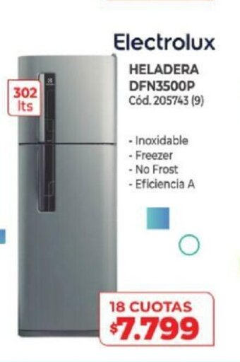 Naldo Lombardi Electrolux Heladera DFN3500P oferta