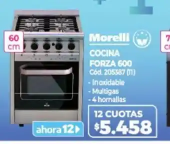 Naldo Lombardi Morelli Cocina Forza 600 60cm oferta
