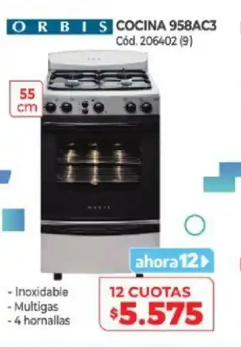 Naldo Lombardi Orbis Cocina 958AC3 55cm oferta