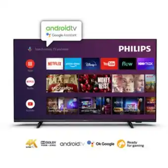 Smart led android tv philips 50 pulgadas 4k uhd 50pud7406/77