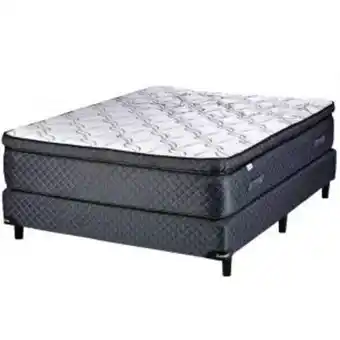 Oscar Barbieri Sommier y colchón de resortes 2 1/2 plazas 140x190cm suavestar perseus pillow top oferta