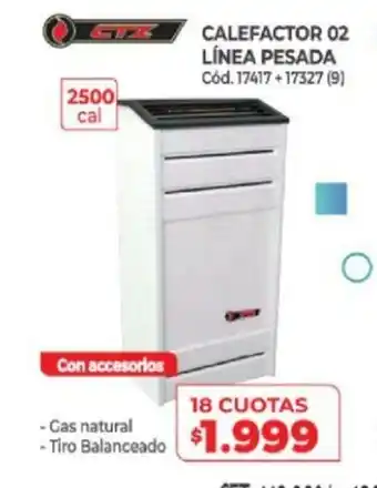 Naldo Lombardi CTI Calefactor 02 Linea Pesada oferta