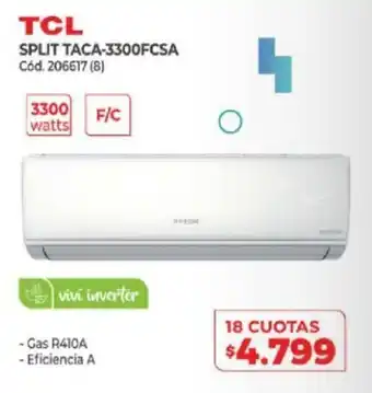 Naldo Lombardi TCL Split Taca-3300FCSA oferta