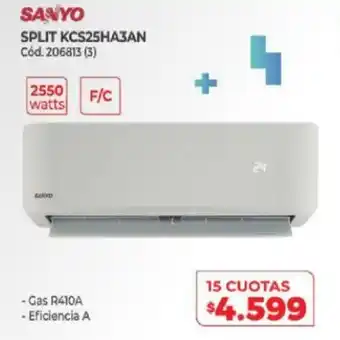 Naldo Lombardi Sanyo Split KC25HA3AN oferta