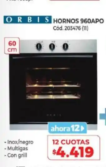 Naldo Lombardi Orbis Hornos 960APO oferta