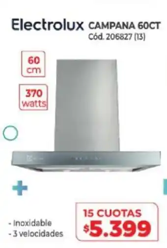 Naldo Lombardi Electrolux Campana 60CT oferta