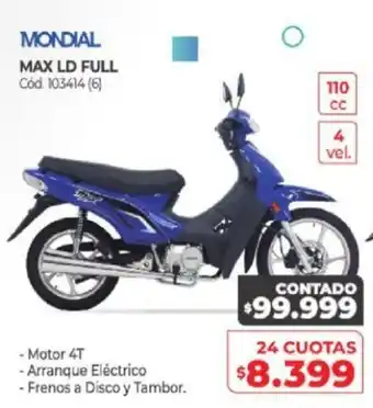 Naldo Lombardi Mondial Max LD Full oferta