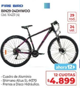 Naldo Lombardi Fire Bird BIN29-24DHWOO oferta