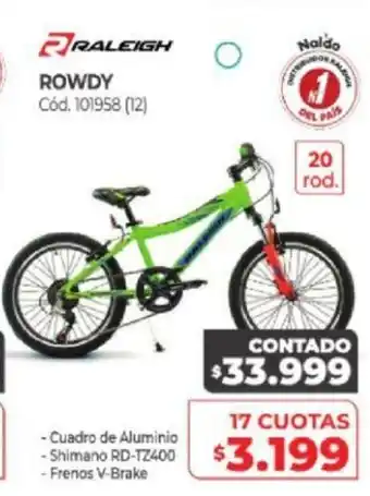 Naldo Lombardi Raleigh Rowdy oferta