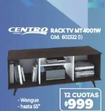 Naldo Lombardi Centro Rack TV MT 4001W oferta