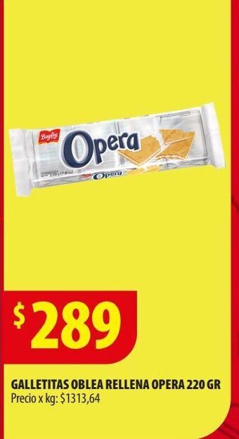 Punto Mayorista Galletitas oblea rellena opera 220 gr oferta