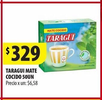 Punto Mayorista Taragui mate cocido 50un oferta