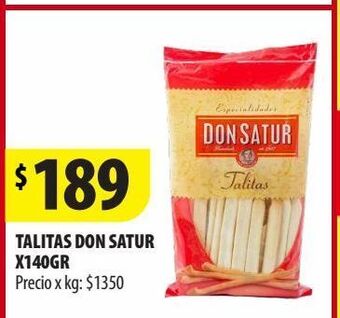 Punto Mayorista Talitas don satur x140gr oferta