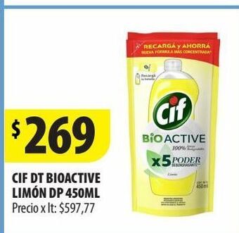 Punto Mayorista Cif dt bioactive limón dp 450ml oferta