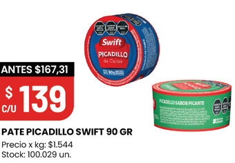 Changomas PATE PICADILLO SWIFT 90 GR oferta