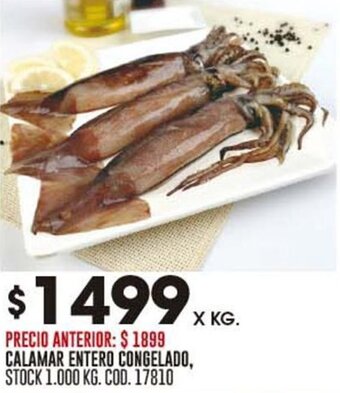 Coto CALAMAR ENTERO CONGELADO oferta