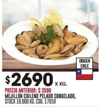 Coto MEJILLON CHILENO PELADO CONGELADO oferta