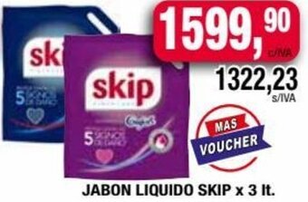 Maxiconsumo JABON LIQUIDO SKIP x 3 It. oferta