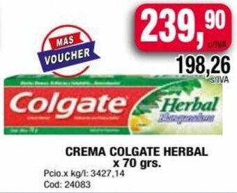 Maxiconsumo CREMA COLGATE HERBAL x 70 grs. oferta