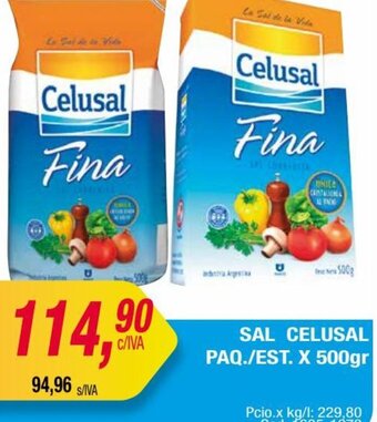 Maxiconsumo SAL CELUSAL PAQ./EST. X 500gr oferta