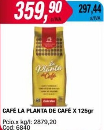 Maxiconsumo CAFÉ LA PLANTA DE CAFÉ X 125gr oferta