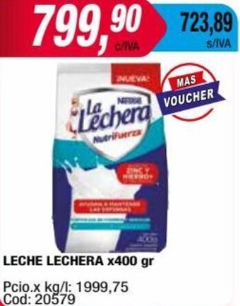 Maxiconsumo LECHE LECHERA x400 gr oferta